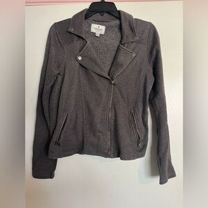 Women's Gray Zip-Up Jacket
